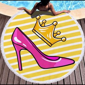 Cartoon Printed Round Swimming Beach Towel